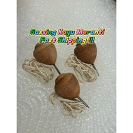 [READY STOCK] Gasing Kayu Wooden Gasing Handmade Kayu Meranti Traditional Gasing Childhood Toy Local