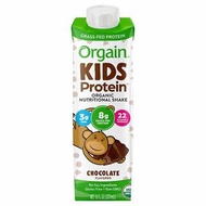 Orgain Kids Protein Organic Nutritional Shake, Chocolate 有機草飼牛乳 兒童蛋白飲 – 朱古力味 237ml【851770006897】