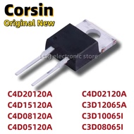 5PCS C4D20120A C4D15120A C4D08120A C4D05120A C4D02120A C3D12065A C3D10065I C3D08065I TO220-2 MOS FET