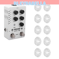 RLEYRABELLA 10Pcs ​Guitar Pedal Cap​, Transparent​ ​Pedal Protection Cap​ ​Footswitch Topper, ​Mushr