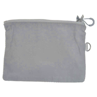 MUJI 無印良品 雙拉鍊袋  M(13.5 x 19cm)  灰色