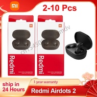 【New arrival】 2-10 Pcs/lot Redmi Airdots 2 Earphone Tws Wireless Bluetooth Gaming Headset Ai Control Mi Earbuds For Dropshipping S