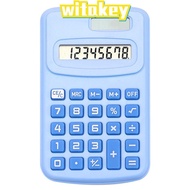 WITAKEY Mini Pocket Calculator, 8-Digit Silent Scientific Calculator, Cartoon Large LCD Display 8-Di