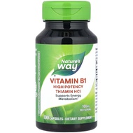美國Nature's Way 維他命B1, 100毫克 100粒