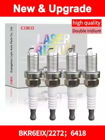 Daul Iridium Spark Plug For NGK 2272;6418/BKR6EIX For VOLKSWAGEN POLO JETTA PASSAT CADDY BORA SUZUKI
