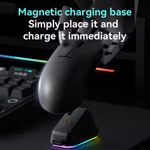 AJAZZ AJ159P MC Bluetooth Wireless Gaming Mouse PAW3311 Sensor 1000Hz Polling Rate, Magnetic Chargin