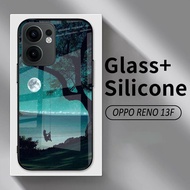 HP New Oppo Reno 13F Glass Softcase 2025 - Casing New Oppo Reno 13Fhp - K45