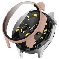 เคส + กระจก ฝาครอบ สำหรับ huawei Watch GT 4 41mm 46mm PC เคลือบด้าน เคสป้องกัน กันชน นาฬิกา อุปกรณ์เสริม เคส huawei Watch GT4 Smart Watch