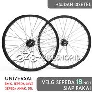 HITAM Wheelset Rims Black Uk.18 Alloy Front Rear Rims Bicycle Wheel Rims Ready To Be Finished | High