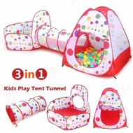 Kids Play Tent Tunnel 3 I n 1 children Portable Folding Tent Set Teepee Playhouse Indoor Outdoor Toy