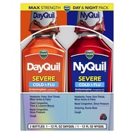 DayQuil & NyQuil SEVERE Cold & Flu Medicine, Relief for Headache, Fever, Sore Throat, Minor Aches & 