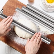 1/2/3Pcs Stainless Steel Rolling Pin - for Pizza, Noodles, Cookie - Non-stick Rolling Pins - Hollow,