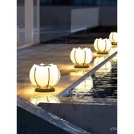 Villa Solar Pillar Gate Light Courtyard Pillar Wall Pillar Head Light Garden Outdoor Light Lotus Gat