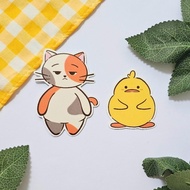LEHA-LEHA CLUB - Gemma Cat Soba Duck Sticker | Cute Doff Sticker | Cute Cat Duck Sticker