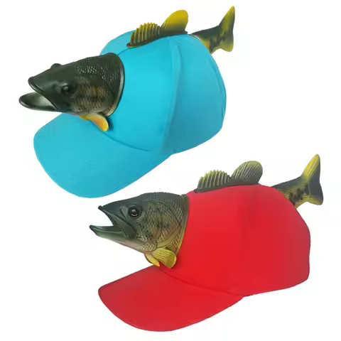 Novelty Fish Baseball Hat Birthday Party Creative Fish Hat Holiday Headwear Creative Fish Hat Holida
