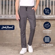 กางเกงคาร์โก้ผู้ชาย ทรงกระบอกเล็ก Jack Russel Handwerk J-333 Slim Fit