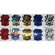 IN GOD WE TRUST Bible Verse Sticker Decals Waterproof