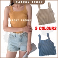 Women Singlet Knitted Material Women Top Women Singlet Top Tank Baju Singlet Wanita (ABNS-009)