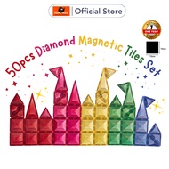 Prime Max 50pcs 7.5cm Diamond Magnetic Tiles Set