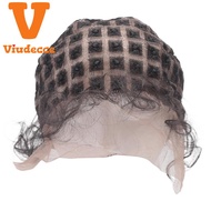 [LA0V]Braided Wig Cap with Double Full Lace and Breathable Features for Black Women - Glueless Croch