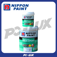 NIPPON PAINT สีอีพ๊อกซี่ สูตรน้ำ พื้นภายใน รุ่น AQUA EPOXY + ฮาร์ดเดนเนอร์ 5 ลิตร / ชุด ฟิล์มเงา