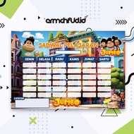 School Timetable Lesson Schedule Poster student call table