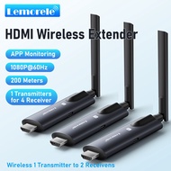 Lemorele R1010 HDMI Wireless Transmitter Video Expander 1080P 60HZ satu menghantar dua menerima Plug