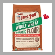 Bob's Red Mill 100% Stone Ground Whole Wheat Organic Flour , 2.27kg