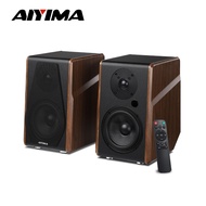 AIYIMA S700 Active Bookshelf Speakers 120W Bluetooth Wireless HiFi Sound System Wooden Bookshelf Spe