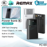 【3C Certified】Remax FC-03 10000mAh Bank Kuasa 22.5W Pengecasan Pantas Remax Power Bank 10000mAh Powe