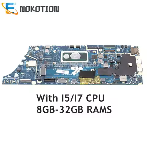 NOKOTION For DELL Latitude 7410 Laptop Motherboard FDX40 LA-J261P CN-00N7RN CN-0GYV1X CN-0XF8WR CN-0