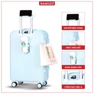 Vali Du Lịch Bamozo 8812 Thời Trang Size 20/24 Chất Liệu Nhựa ABS Bền Đẹp Thời Trang Bảo Hành 5 Năm