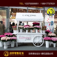 ST/💦Double-Exhibition Trolley Flower Pot Succulent Plant Display Sales Pushcart Perfume Fragrance Retail Float Ornament
