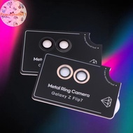PeaceShells 1 / 2 Pcs for Flip7 Metal Ring Camera Lens Protector Anti- HD Camera Lens Tempered Glass