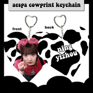 aespa cowprint keychain