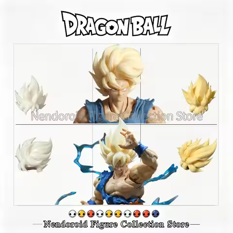 In Stock Dragon Ball Z Super Saiyan Son Goku Weekly Color Goku Replacement Head Sculpt for SHF Anime