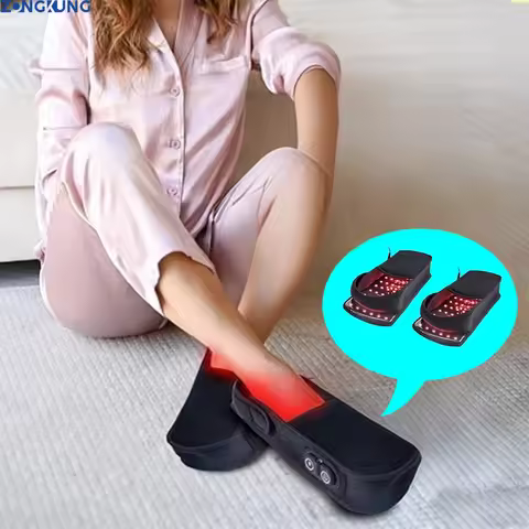 Red Light Infrared Therapy Slippers for Foot 660nm&850nm Pain Relief & Improved Blood Circulation