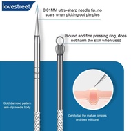 LOVESTREET 3/8PCS Stainless Steel Acne Clip Cell Clip Remove Blackhead Clip Acne Needle Beauty Salon
