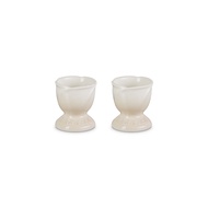เซ็ตชุดที่วางไข่ สีครีม Set of 2 Footed Egg Cup Jardin Relief Meringue