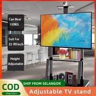 Floor Standing Tv Bracket 32-85 Inch LED TV Stand Movable Rack Floor Base Mobile TV Trolley Cart