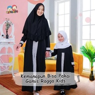 Gamis Couple Ibu Dan Anak Perempuan Hitam Raggakids Baju Muslim Abaya