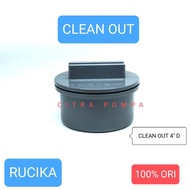 RUCIKA 4" CLEAN OUT 4"D / CO 4" D / 4" D THREAD OPEN COVER