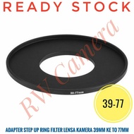39-77 Step Up Ring Filter Lens 39 to 77 Adapter 39mm to 77mm 39-77 mm Converter Camera