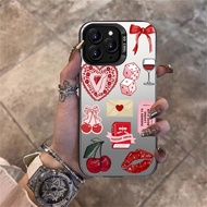 For Samsung A17 A07 A16 A06 A55 A35 A05s A05 A15 A14 A54 A04s A13 A03s A12 Y2K Red Aesthetic Case