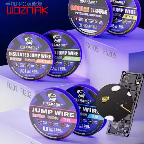 MECHANIC 200m Motherboard Repair Jumper Wire Fingerprint Welding Point Repair Line For Phone Motherb