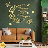 DIEMON Mirror Stickers, DIY Arylic Wall Sticker,  Removable Home Decorations Ramadan Decors Eid Mubarak Wall Decal