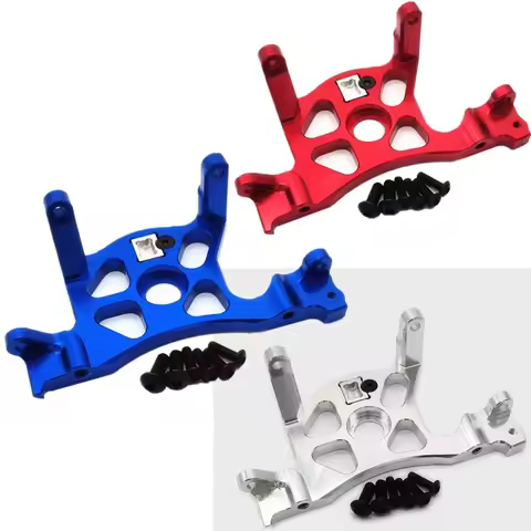 Aluminum Motor Mount Rear Spur Gear Cover for Traxxas 4x4 LCG Chassis Slash Rustler Ford Fiesta Rall