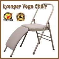 🇲🇾Ready Stock🔥Lumbar Support Iyengar Yoga Chair Folding Chair Multifunctional Yoga Chair Thick Foldi