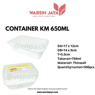 CONTAINER WHITE EASYPACK 650ML RECT
