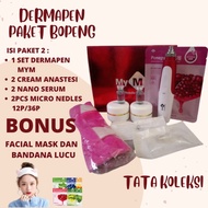 DERMAPEN ALAT KECANTIKAN PAKET LENGKAP DERMAPEN TREATMEN BOPENG DERMAPEN NANO SERUM BONUS MASKER